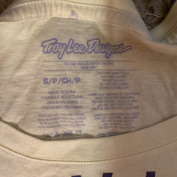 Troy Lee Clean Cut Scoop-Neck Women's T-Shirt in Size Small - Picture 4 of 5